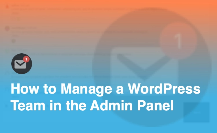 Manage WordPress team